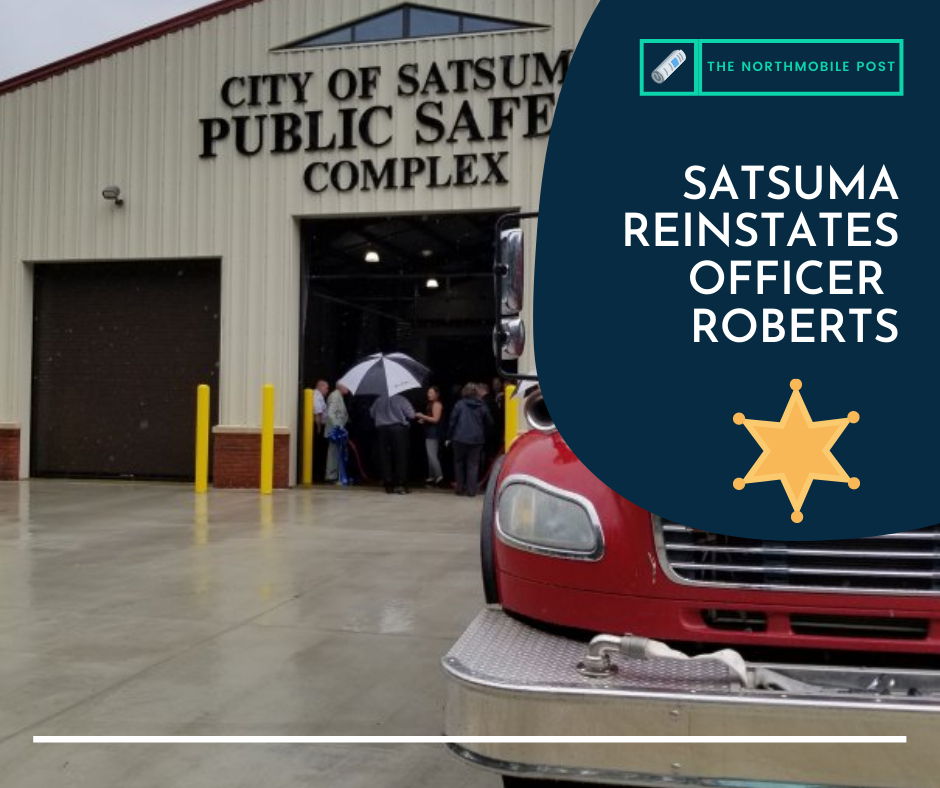 Satsuma Reinstates Officer Roberts